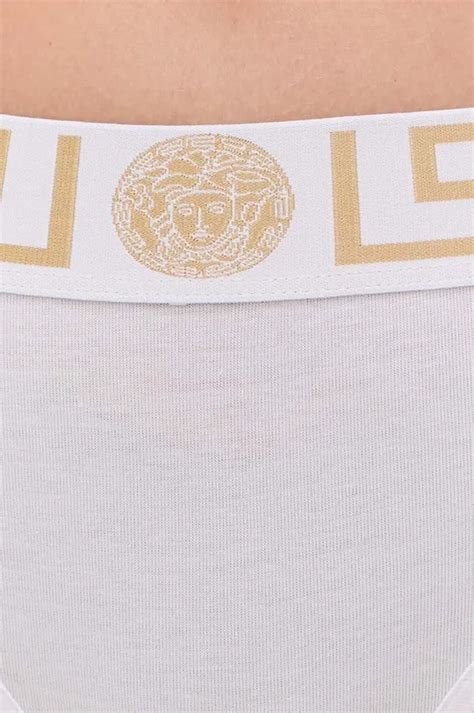 white versace panties|Versace trousers for women.